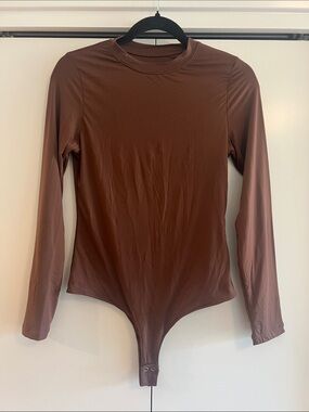 ReoRia Brown long sleeve double layer one piece